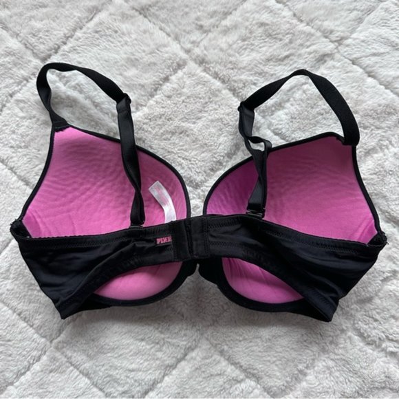 Victoria's Secret PINK | Black Wear Everywhere Push-up Bra | Size 36D - Picture 5 of 12